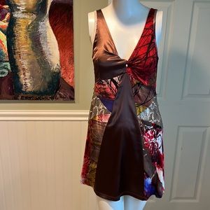 Legatte by Marco Fantini Viscose Tank Mini Dress, Made in Italy- Vintage 90s Y2K